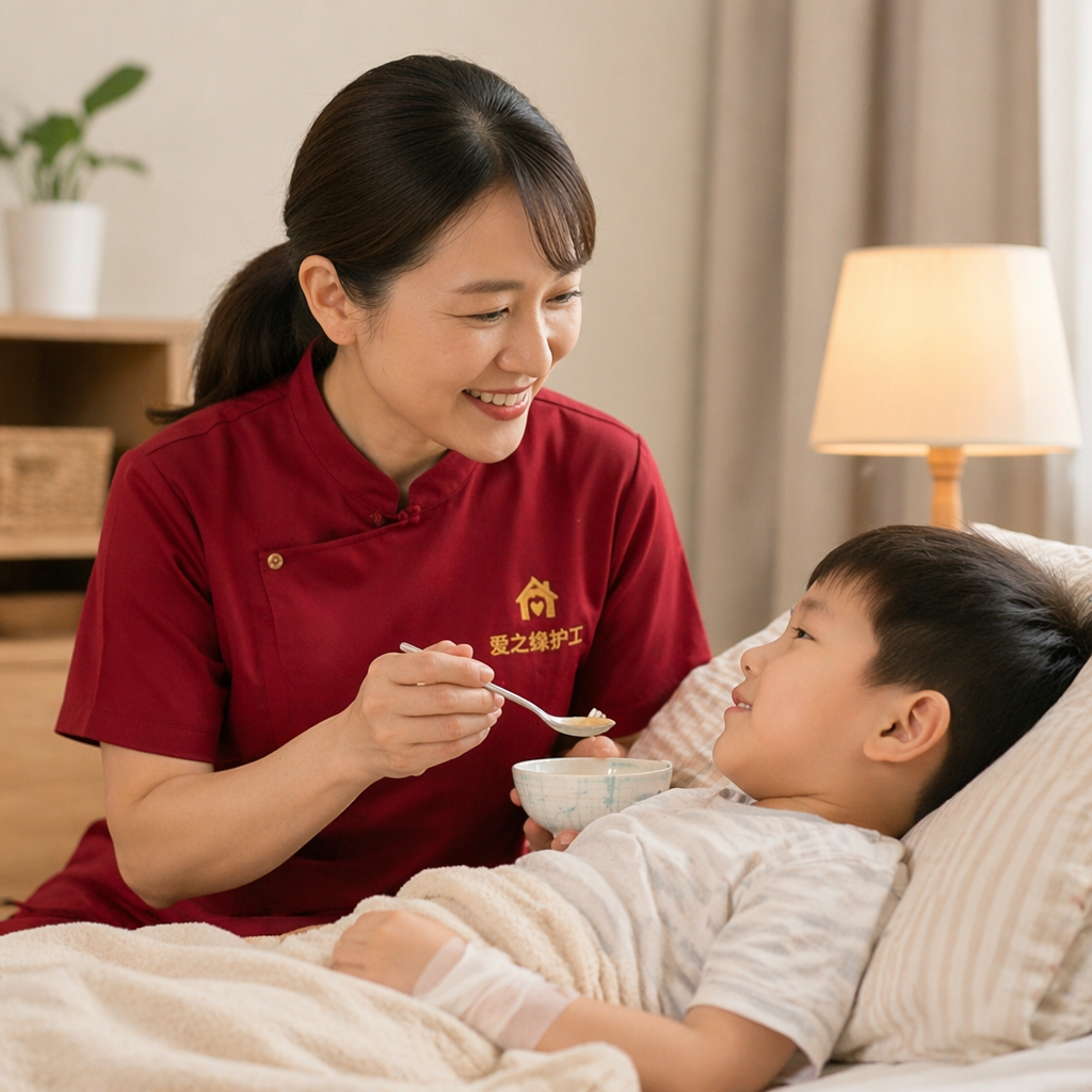 上海市儿童医院出院住家护工——术后居家照护儿童