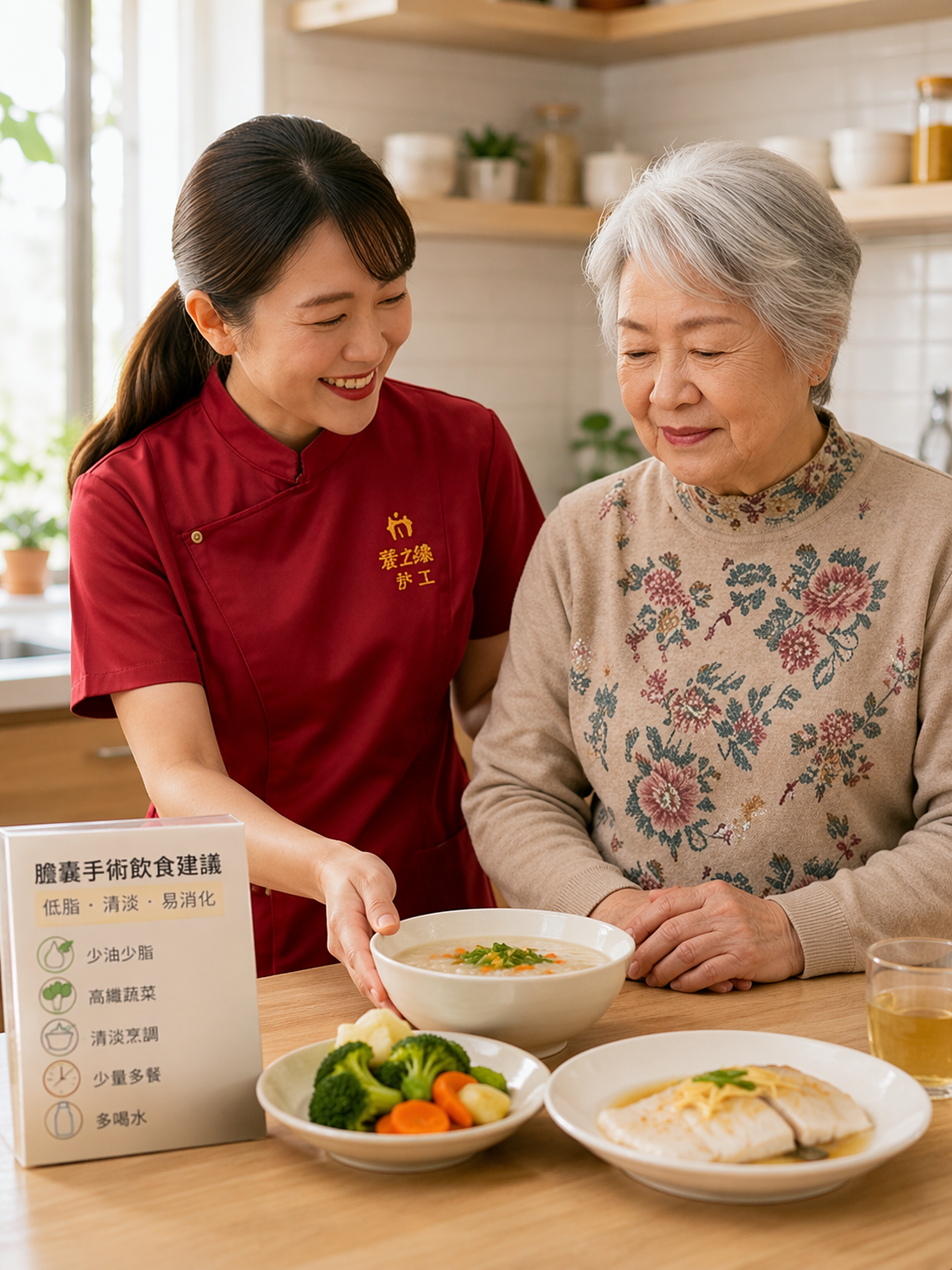 上海胆囊术后住家护工多少钱？居家低脂饮食护理